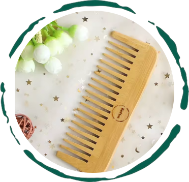 All-Natural Bamboo Hair Comb - Exquisite Beauty