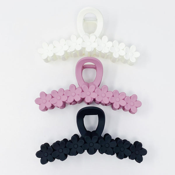 Daisy Bunch Hair Claw Set Of 3 - Exquisite Beauty