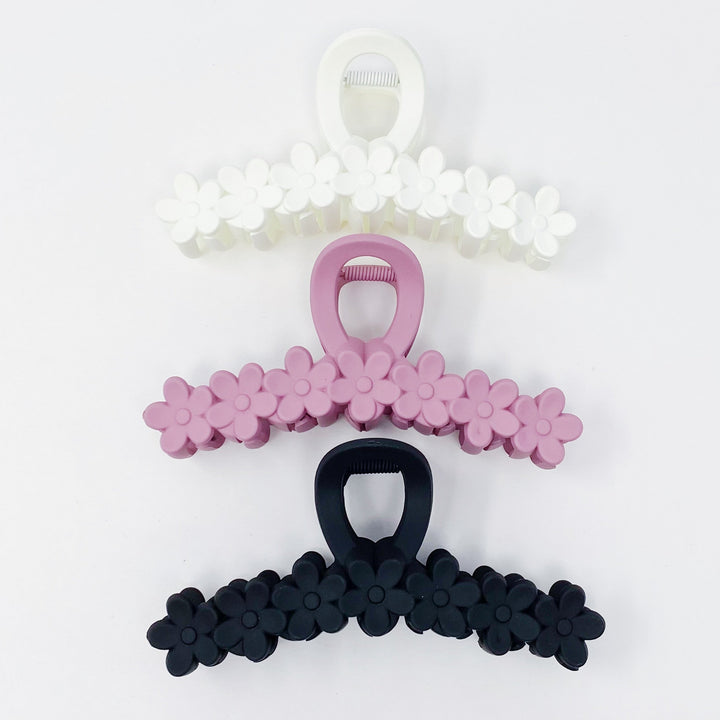 Daisy Bunch Hair Claw Set Of 3 - Exquisite Beauty