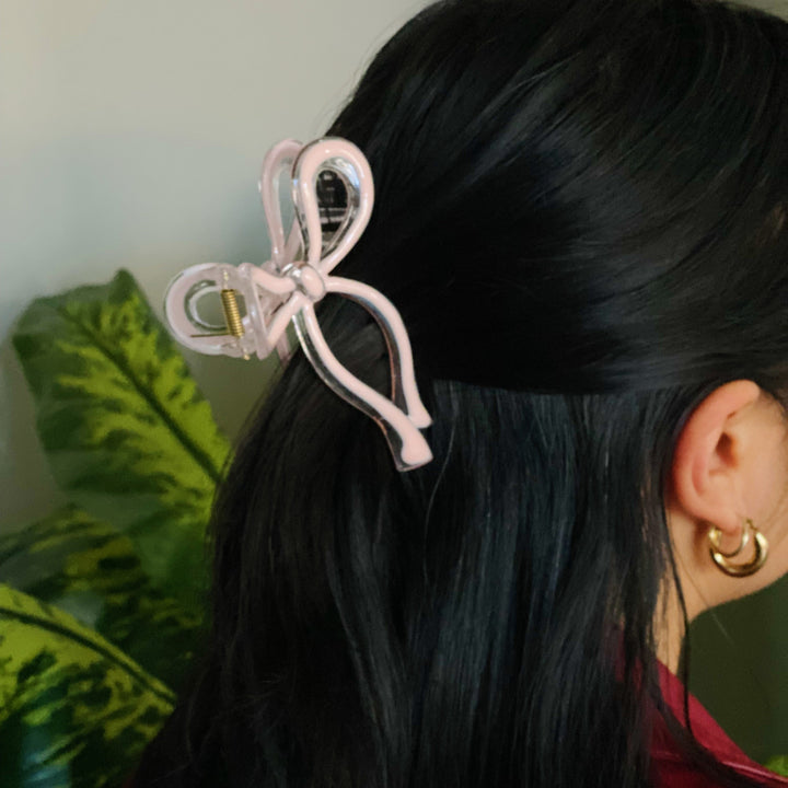 Annie Bow Hair Claw Set Of 3 - Exquisite Beauty