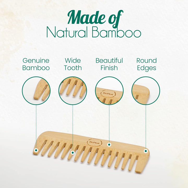 All-Natural Bamboo Hair Comb - Exquisite Beauty