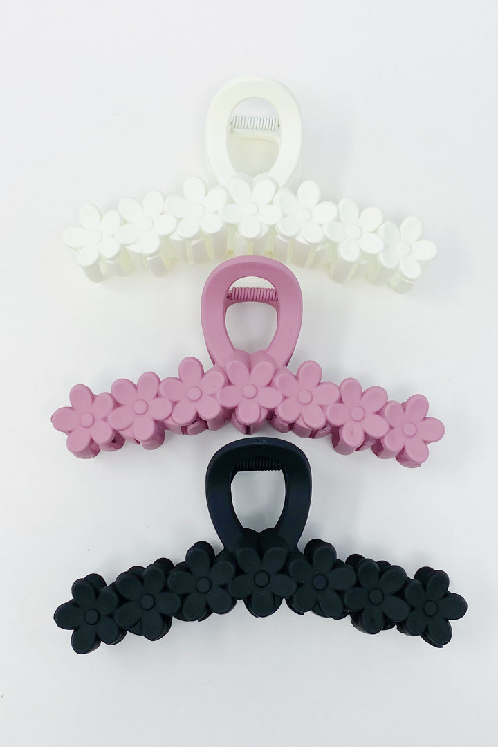 Daisy Bunch Hair Claw Set Of 3 - Exquisite Beauty