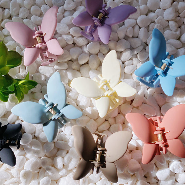 Trio of Butterflies Hair Claw Set - Exquisite Beauty