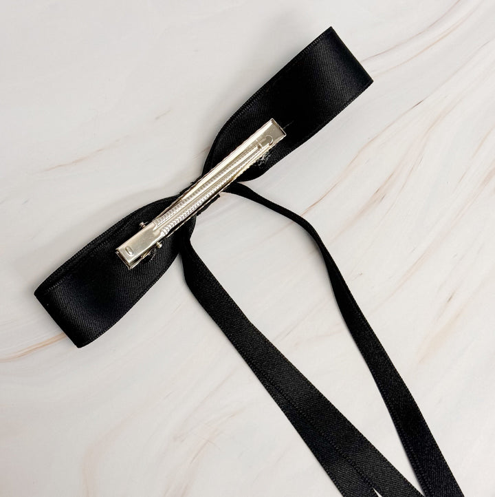Ballerina Slim Bow Hair Clip Set Of 4 - Exquisite Beauty