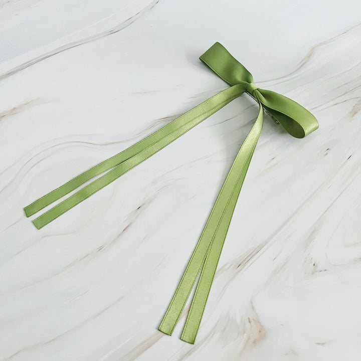 Ballerina Slim Bow Hair Clip Set Of 4 - Exquisite Beauty
