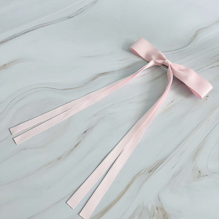 Ballerina Slim Bow Hair Clip Set Of 4 - Exquisite Beauty
