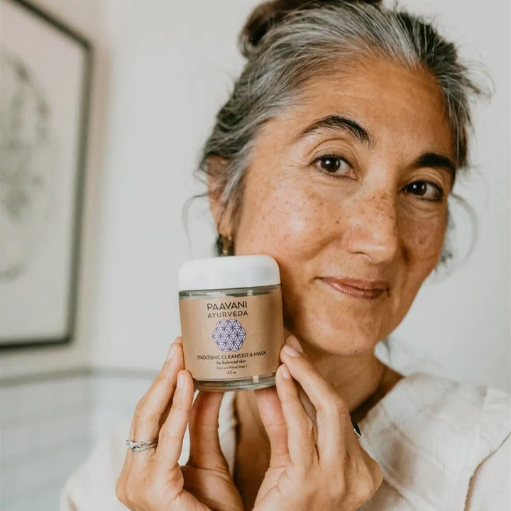 Tridoshic Cleanser & Mask | Ayurvedic Cleansing Grains for Balanced, Radiant Skin DC-PAAVANI Ayurveda