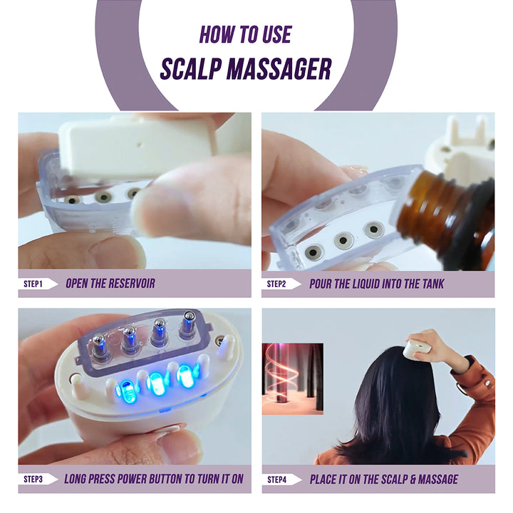Electric Oil Applicator and Vibration Scalp Massager 2 in 1. - Exquisite Beauty