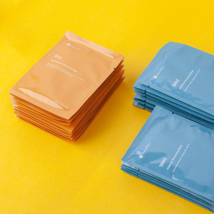 Dry and Wet, Dual Action Facial Cleansing Wipes - Exquisite Beauty