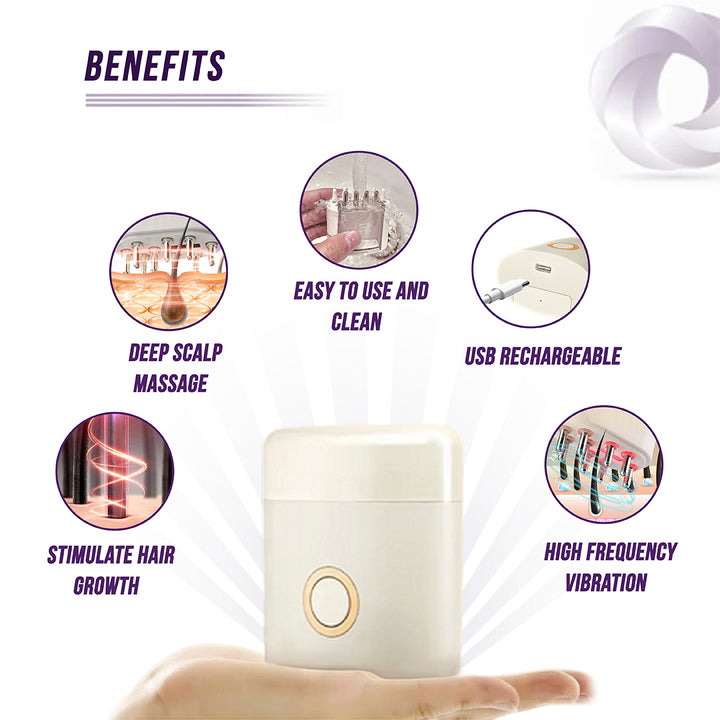 Electric Oil Applicator and Vibration Scalp Massager 2 in 1. - Exquisite Beauty